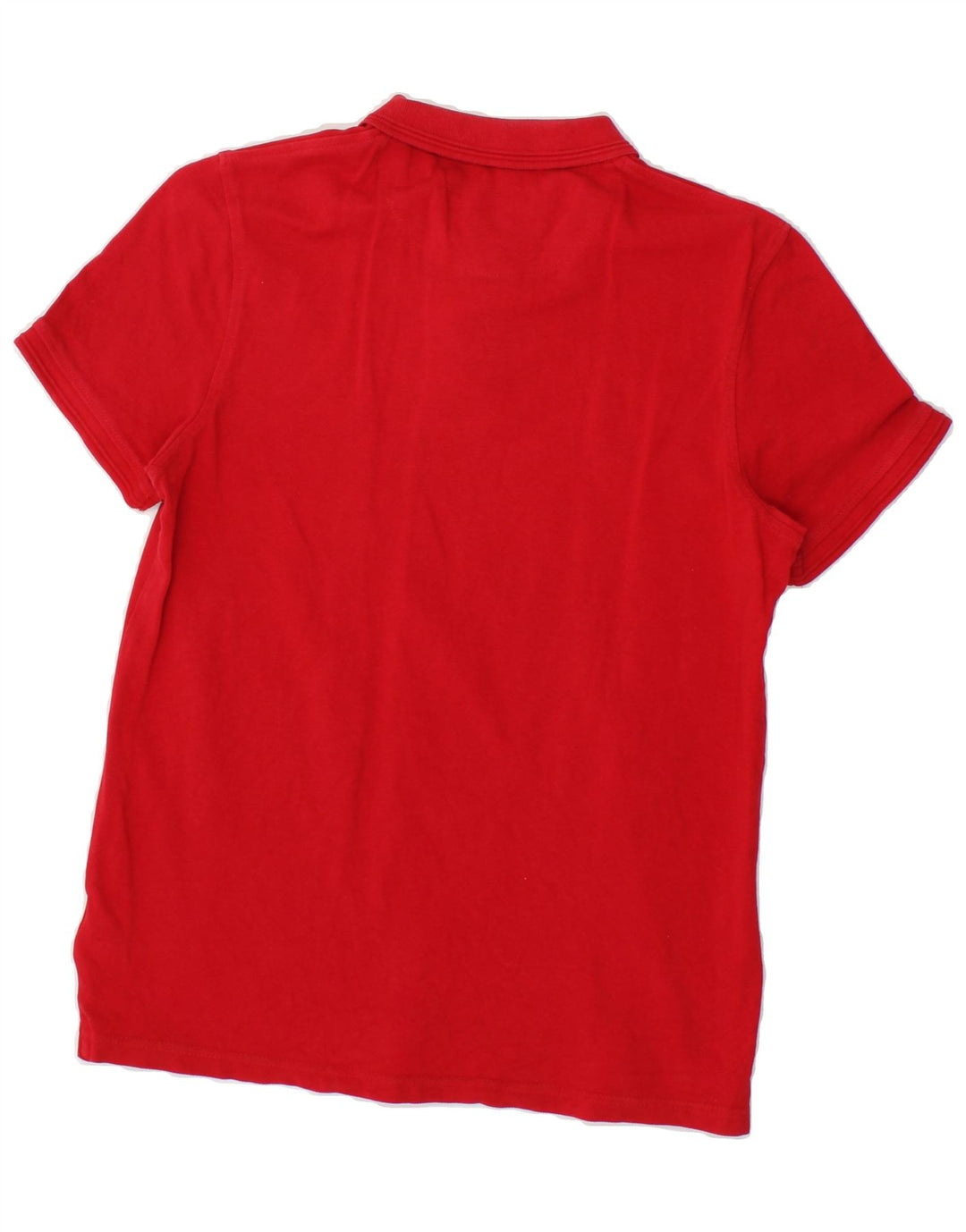 REFRIGUE Mens Polo Shirt Medium Red Cotton Vintage Refrigue and Second-Hand Refrigue from Messina Hembry 