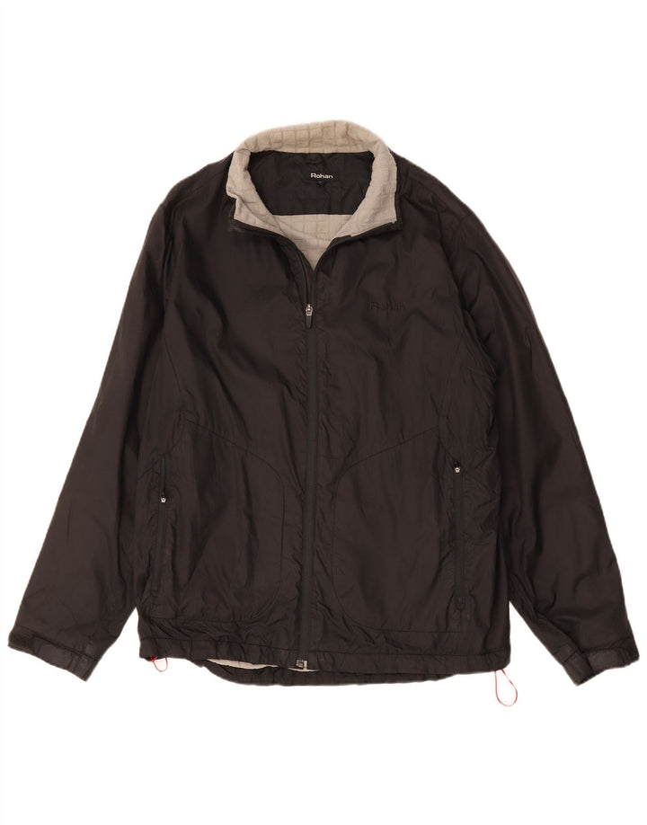 Rohan Mens Bomber Jacket UK 38 Medium Black Polyester