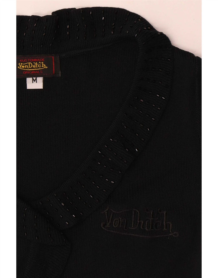 Bluză pentru femei Von Dutch UK 12 microfibre negre medii