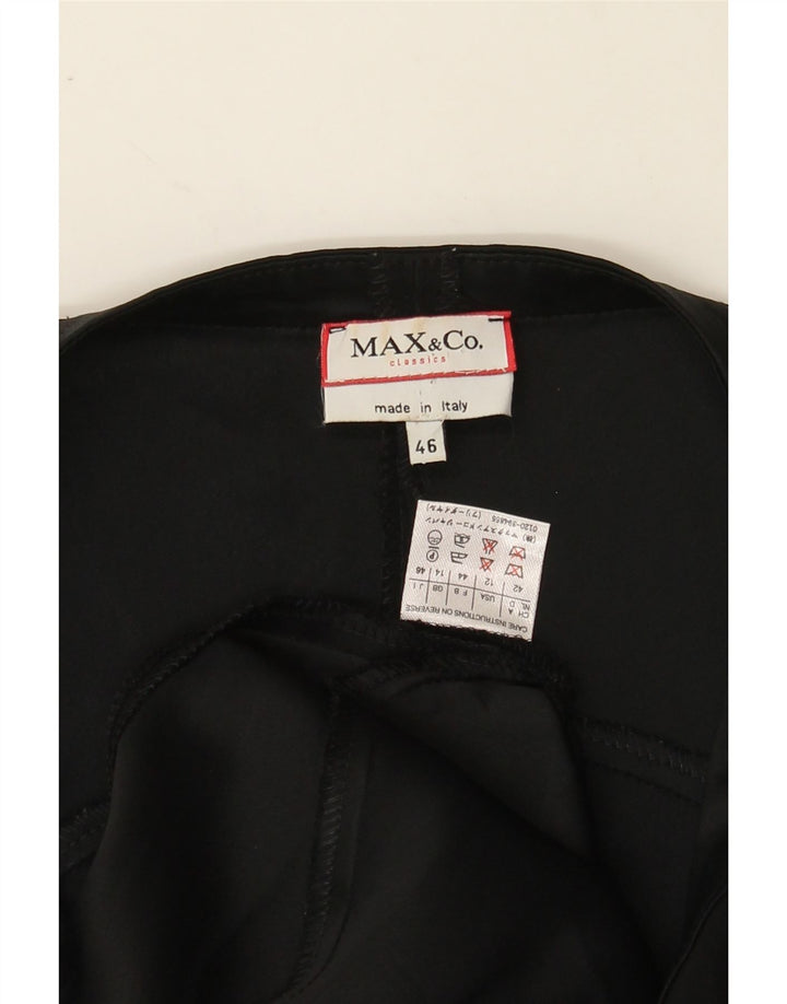 MAX & CO. Womens Sleeveless Sheath Dress UK 14 Medium Black Vintage Max & Co. and Second-Hand Max & Co. from Messina Hembry 