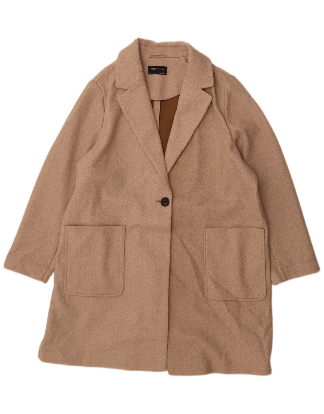 Marks & Spencer Damenmantel UK 20 2XL Beige Polyester