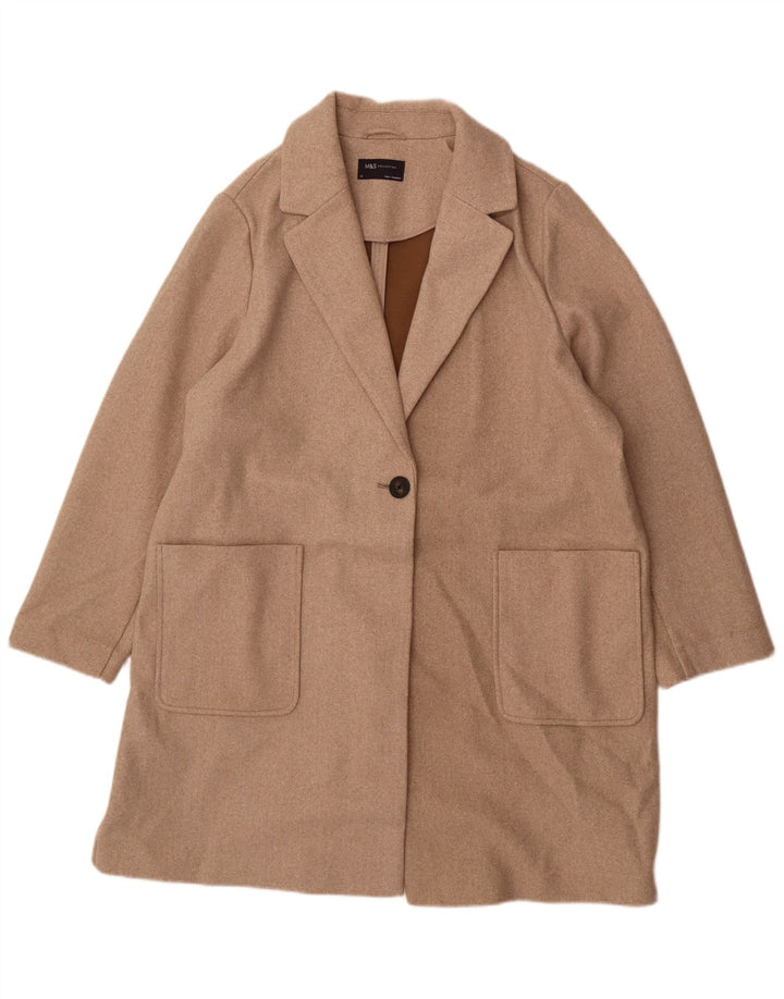 Marks & Spencer Damenmantel UK 20 2XL Beige Polyester