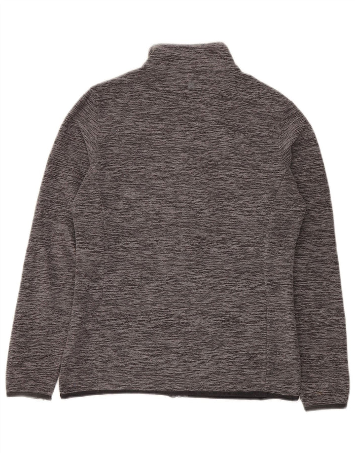 Mountain Warehouse Womens Oversized Fleece Jacket UK 10 Small Grey Flecked