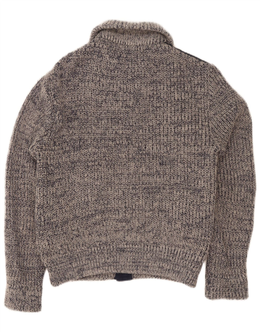 Maglione cardigan da uomo Mark Astor piccolo poliacrilico screziato blu navy