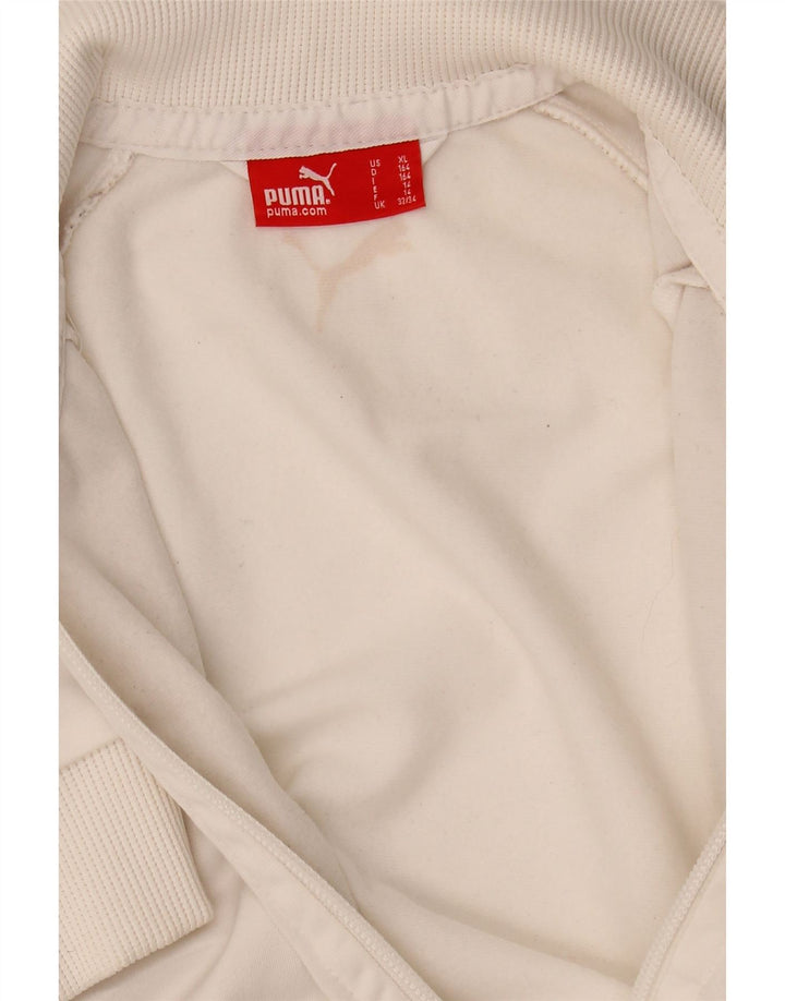 Puma Girls Tracksuit Top Jacket 13-14 Years White