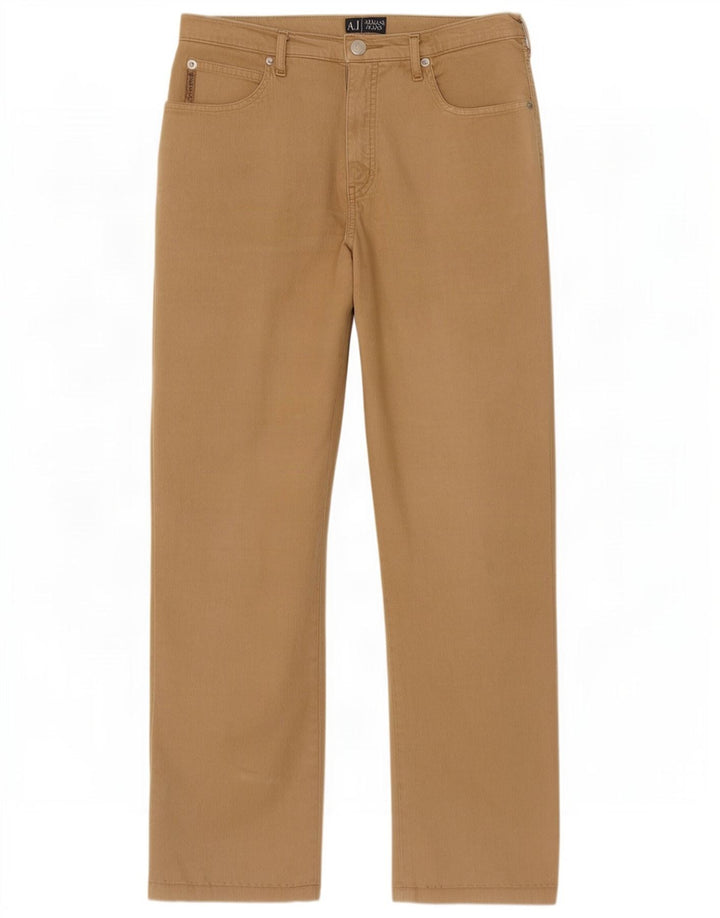 Armani Womens Straight Jeans W31 L26 Beige Cotton