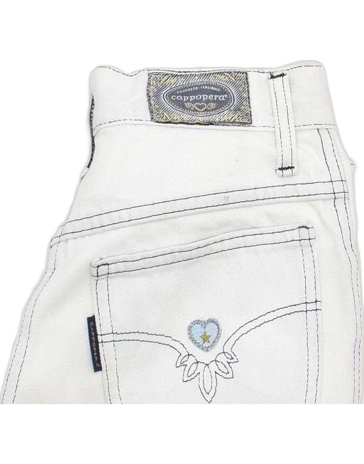 VINTAGE Womens Tapered Jeans W30 L26 Off White Cotton | Vintage | Thrift | Second-Hand | Used Clothing | Messina Hembry 