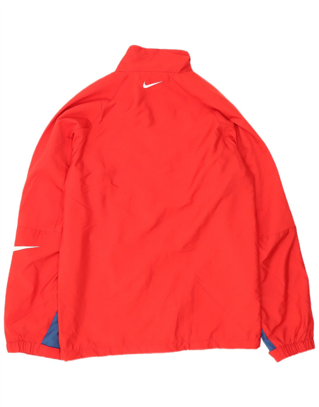 Nike Mens Graphic Rain Jacket UK 36 Small Red Colourblock Polyester