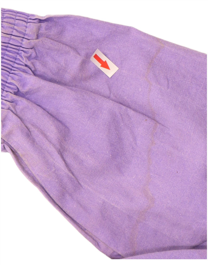 Vintage Mens Bomber Jacket UK 40 Large Purple Cotton