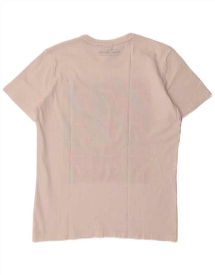 S.Oliver Herre Rolling Stones Grafisk T-Shirt Top Stor Hvid