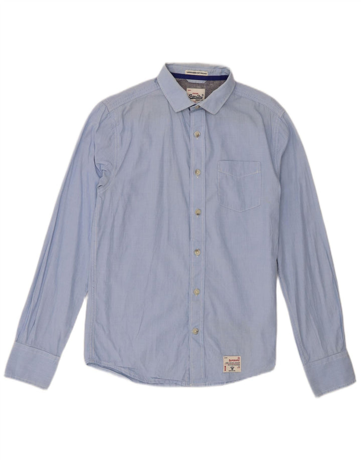 Superdry Mens Shirt Medium Blue Cotton