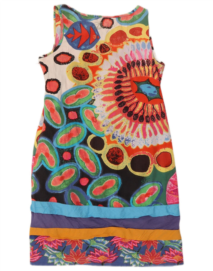 Abito a trapezio grafico da donna Desigual EU 40 medio multicolore floreale