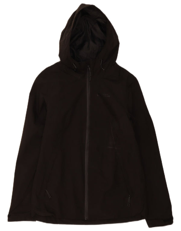 Mountain Warehouse Veste de pluie à capuche pour femme UK 8 Small Noir Polyester