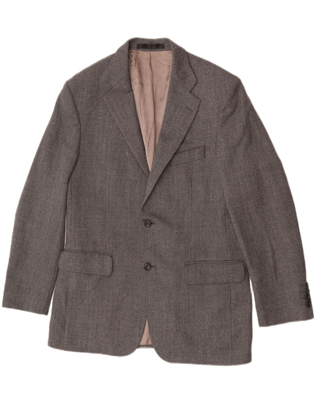 Marks & Spencer Herre 2-knaps blazerjakke UK 40 Medium Grey New Wool
