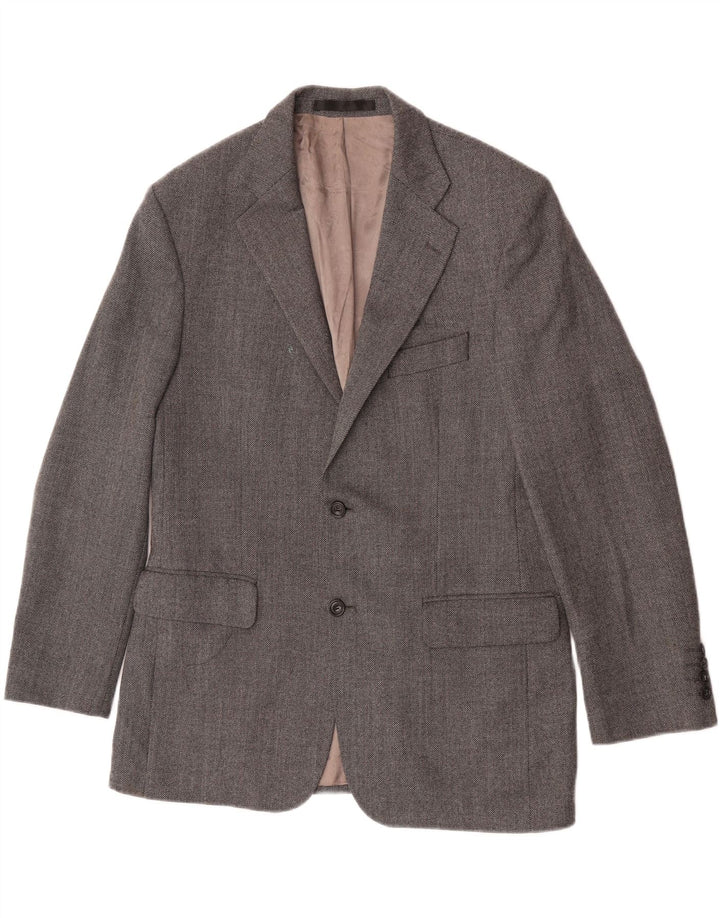 Marks & Spencer Herre 2-knaps blazerjakke UK 40 Medium Grey New Wool