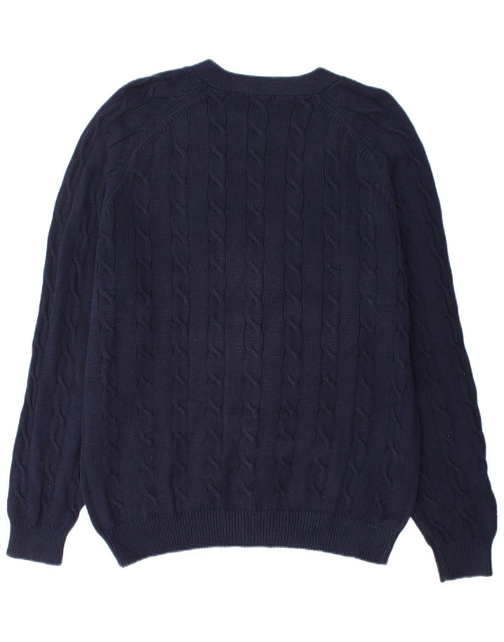 Kappa herre cardigan sweater Stor marineblå bomuld