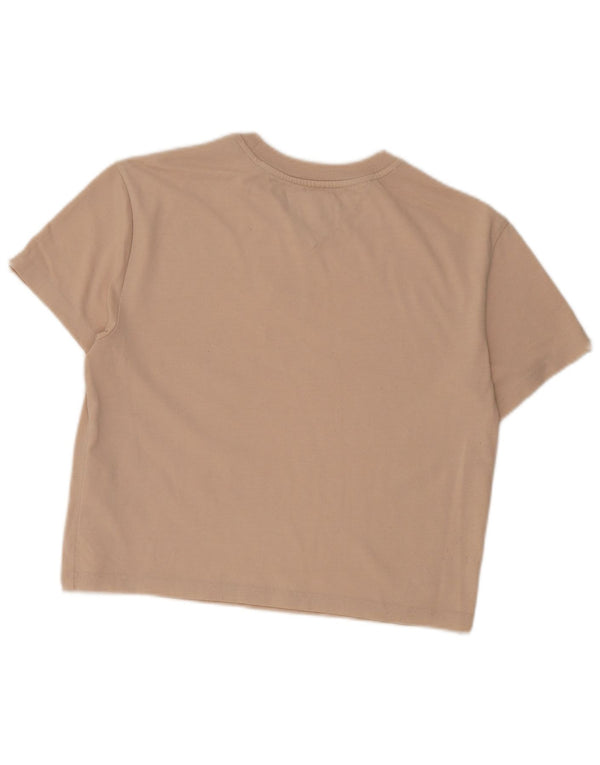 Tommy Hilfiger T-shirt court pour femme UK 6 XS Coton beige