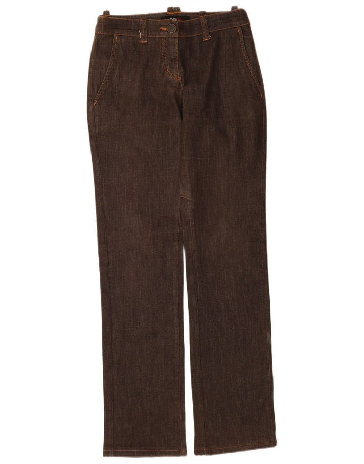 Iceberg Womens Straight Jeans IT 42 Medium W28 L34 Brown Cotton