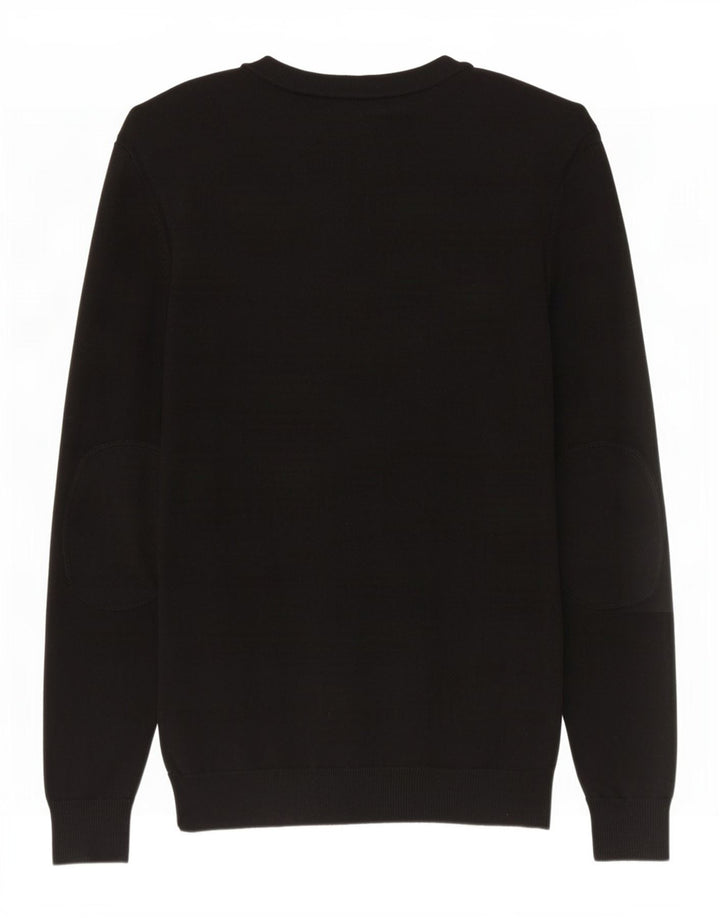 Jack & Jones Mens Cardigan Sweater Medium Black Cotton