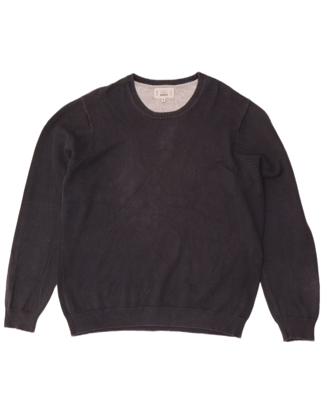 Marks & Spencer Herre Regular Fit Crew Neck sweater Medium Black