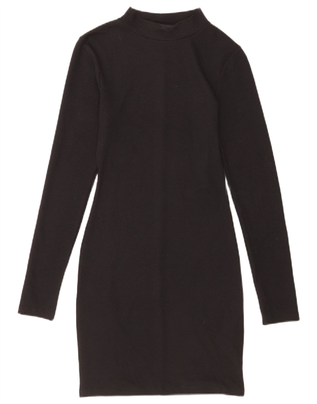 Zara Dame Langærmet Skede Kjole UK 8 Small Black Polyester