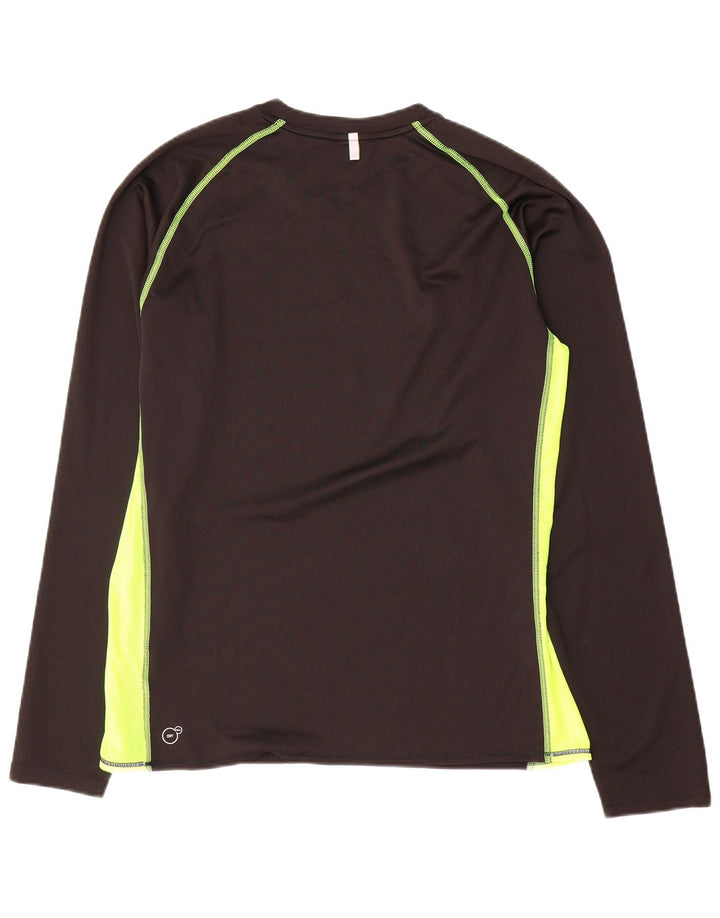 Puma Mens Top Long Sleeve Large Black Colourblock