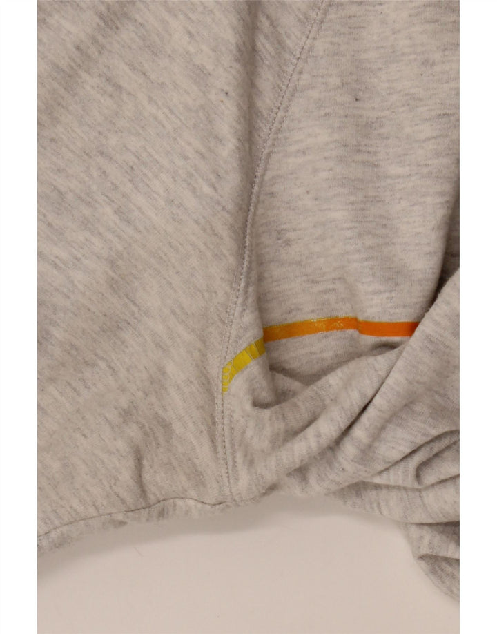 NIKE Womens Track & Field Graphic Sweatshirt Jumper UK 14 Medium Grey Vintage Nike and Second-Hand Nike from Messina Hembry 