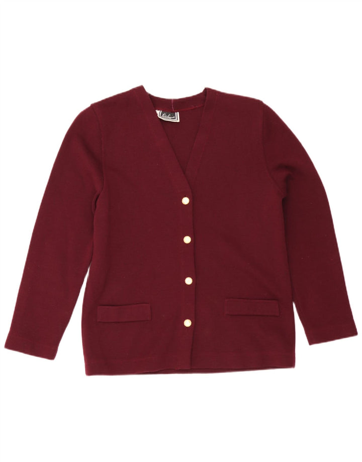 Maglione cardigan da donna Luisa Spagnoli UK 14 Lana marrone medio medio