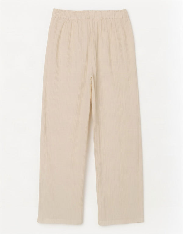 Marks & Spencer Pantalones de cintura alta para mujer UK 8 Small W28 L30 Blanco