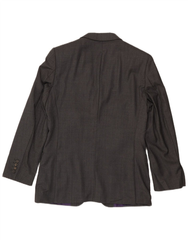 Ted Baker Mens 2 Button Blazer Jacket UK 36 Small Grey Wool