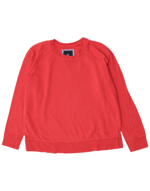 Crew Clothing Damen Sweatshirt Pullover UK 18 XL Rosa Baumwolle