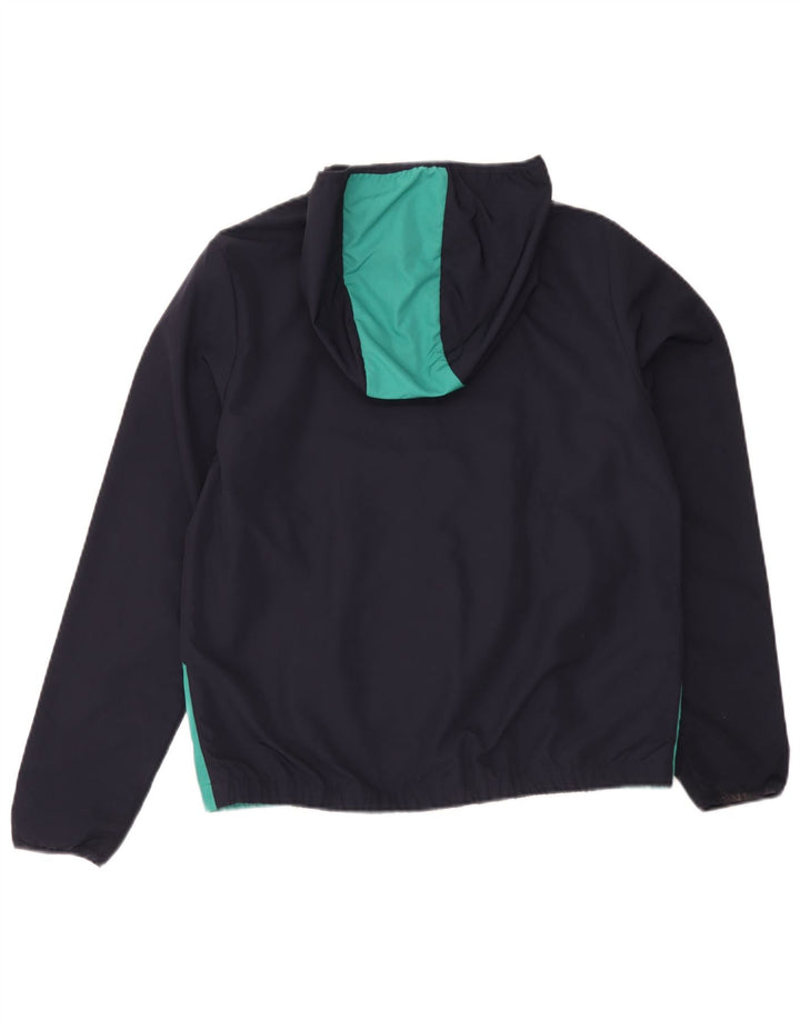 Lacoste Regnjakke med hætte til drenge 15-16 år Marineblå Colourblock Polyester