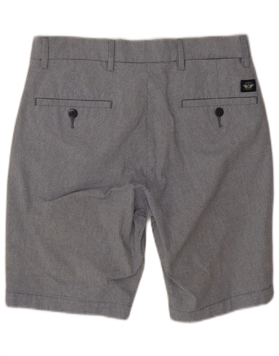 Dockers Mens Flex Chino Shorts W28 Medium Grey Spotted Cotton