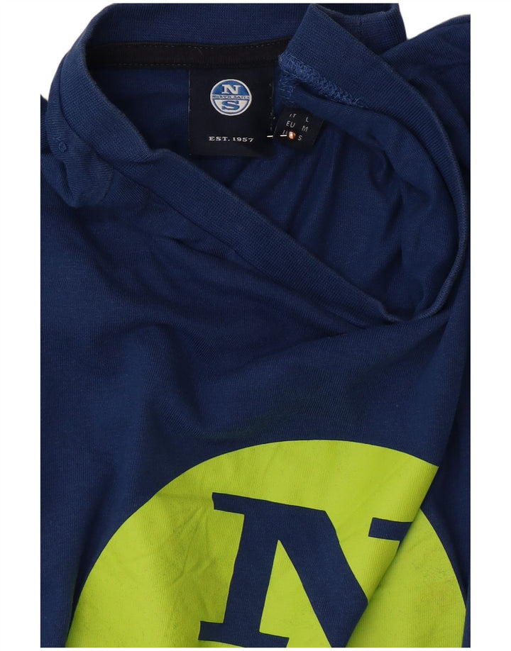 NORTH SAILS Mens Graphic T-Shirt Top Small Blue