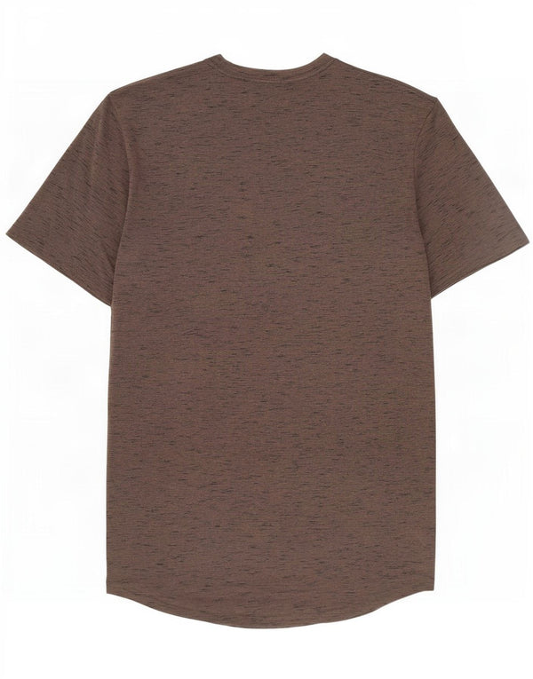 Under Armour Camiseta con gráfico Heat Gear para hombre, parte superior medio marrón moteada