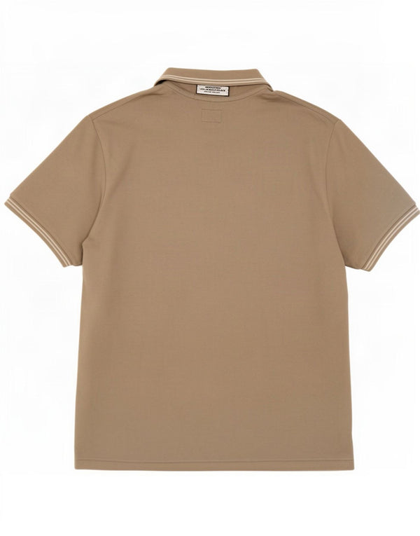 Polo Champion da uomo Easy Fit XL in cotone a righe beige