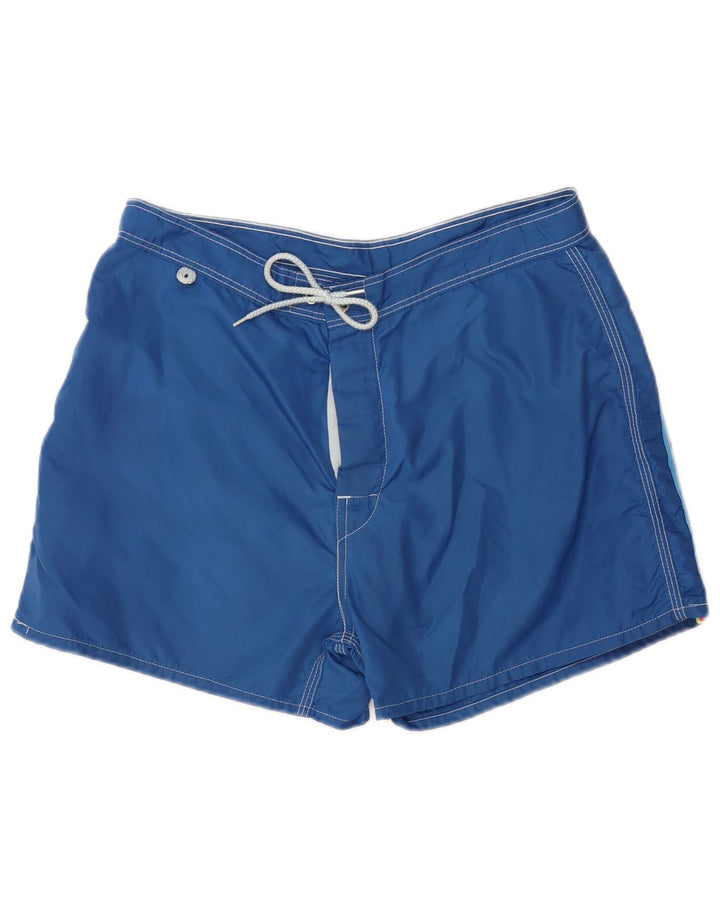 Sundek Herren-Badeshorts aus mittelblauem Nylon