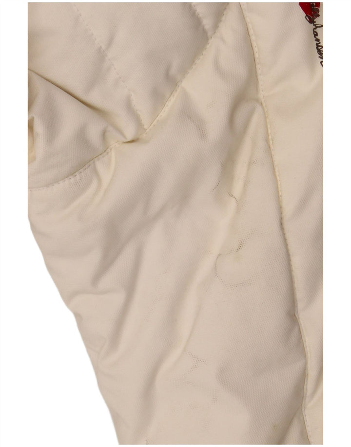 Helly Hansen Womens Hooded Padded Jacket UK 12 Medium White Nylon