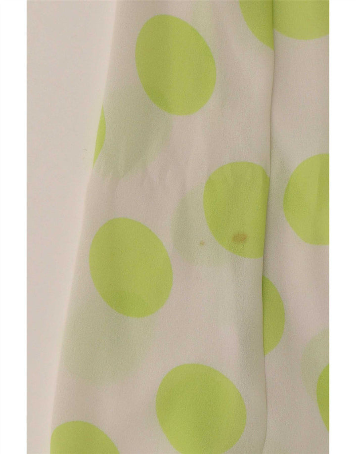 Apart Womens Sundress UK 12 Medium White Polka Dot Polyester