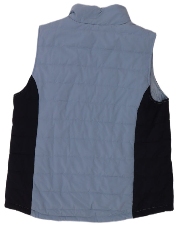 Colete acolchoado masculino Hurley UK 40 grande algodão colorblock azul