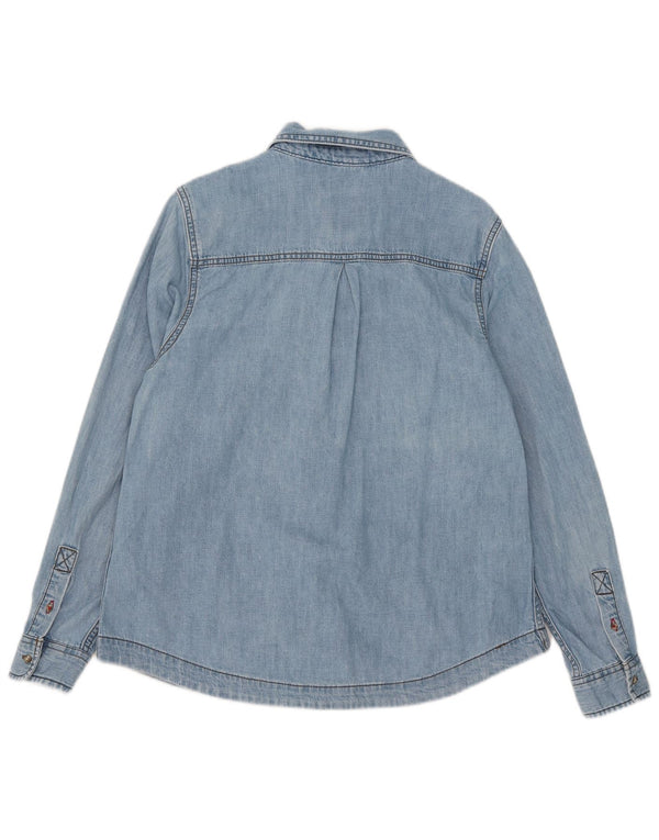 Crew Clothing Camicia di jeans da donna UK 14 Grande cotone blu