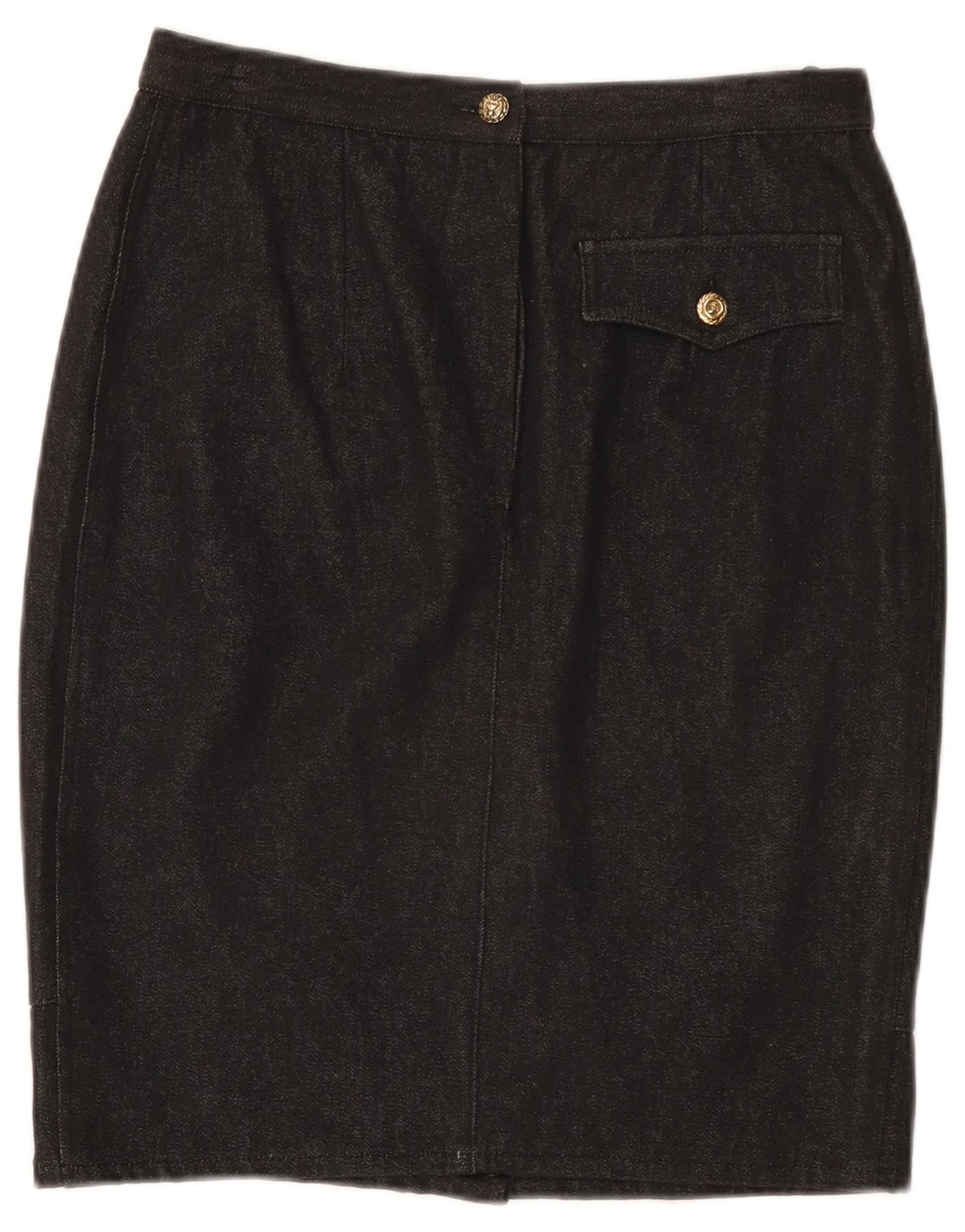 Giorgio Grati Womens Denim Skirt IT 44 Medium W28 Black