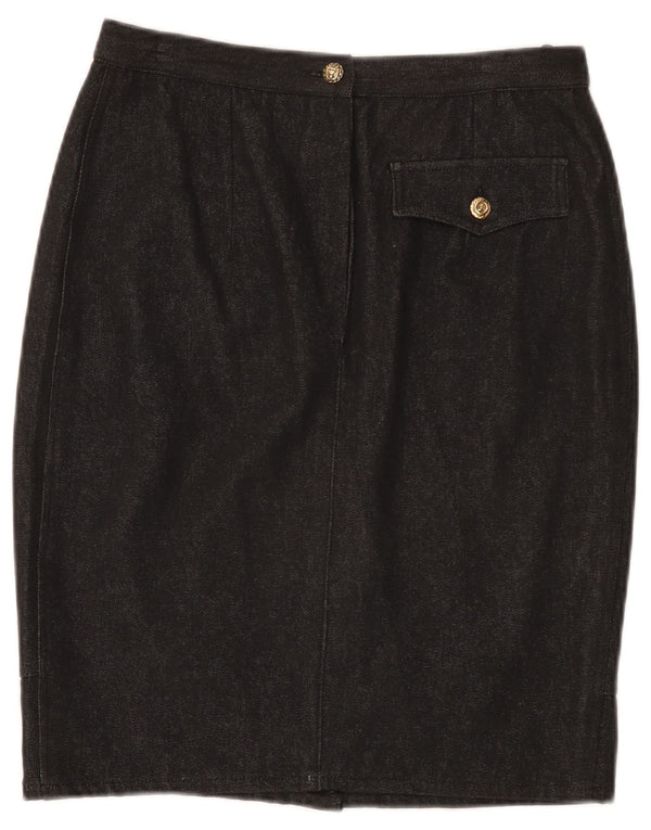 Giorgio Grati Damen Jeansrock IT 44 Medium W28 Schwarz
