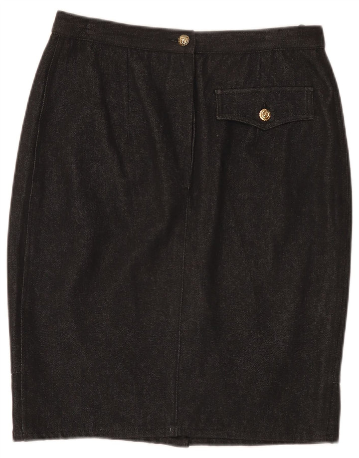 Giorgio Grati Womens Denim Skirt IT 44 Medium W28 Black