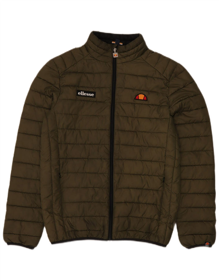 Męska ocieplana kurtka Ellesse UK 36, mała, khaki, poliester