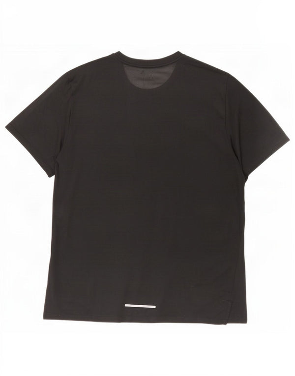 T-shirt Nike Dri Fit da uomo, grande, in poliestere a righe nere