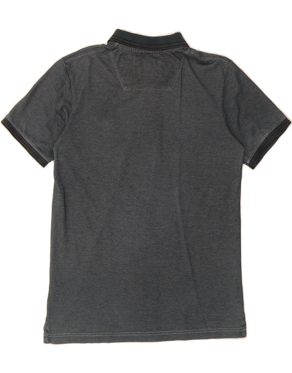 TIMBERLAND Mens Regular Fit Polo Shirt Large Navy Blue Cotton