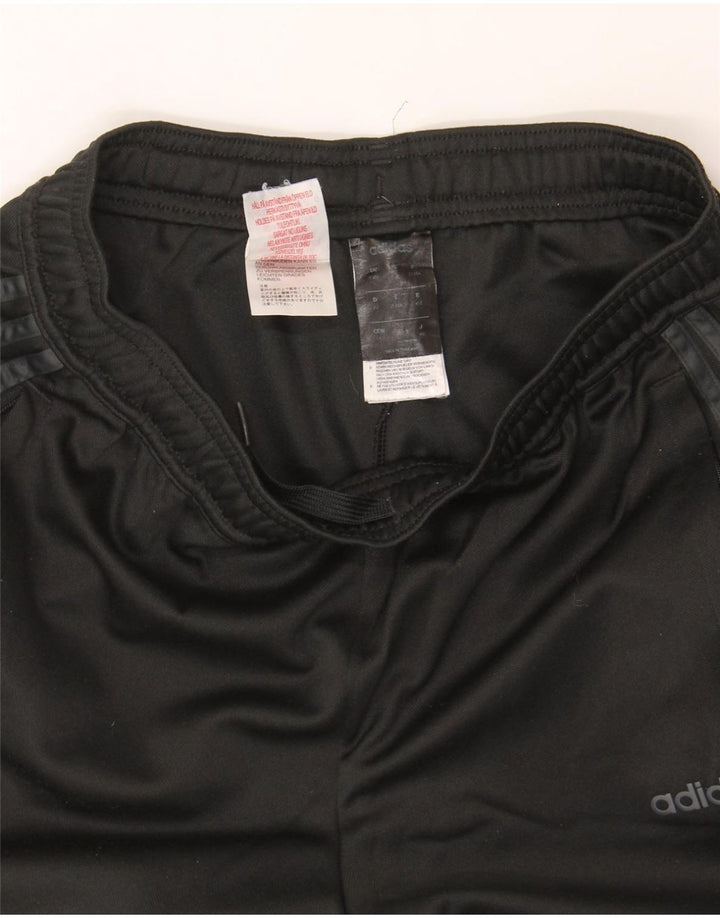 ADIDAS Boys Tracksuit Trousers 13-14 Years  Black Polyester Vintage Adidas and Second-Hand Adidas from Messina Hembry 