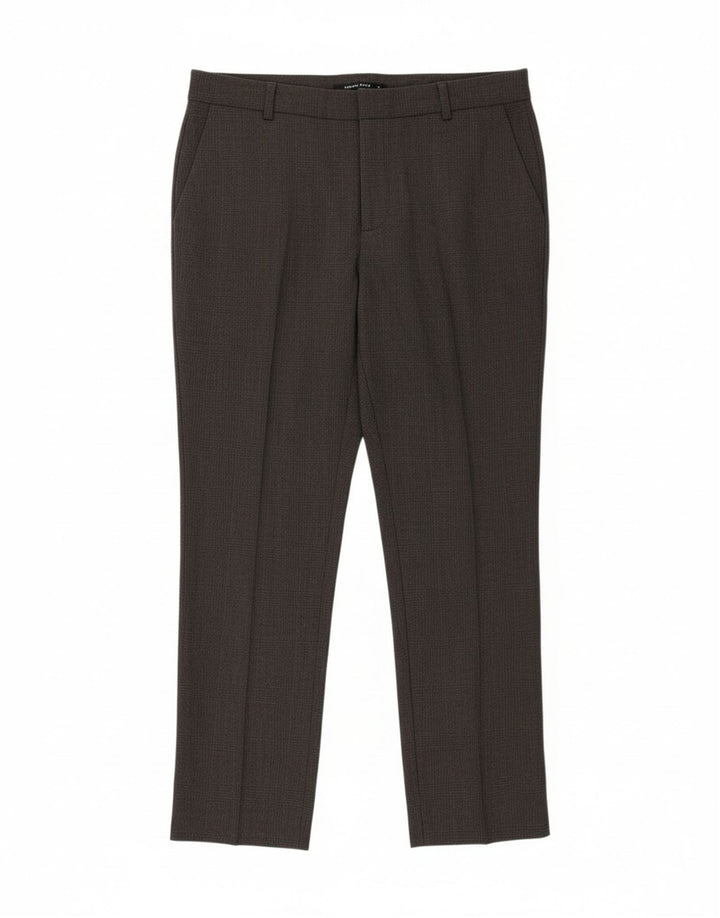 ZARA Womens Slim Cropped Trousers EU 40 Medium W30 L26 Grey Check Vintage Zara and Second-Hand Zara from Messina Hembry 