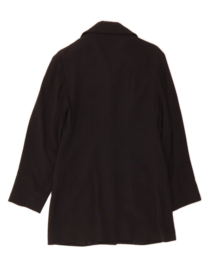 PATRIZIA PEPE Womens Overcoat IT 42 Medium Black Viscose Vintage Patrizia Pepe and Second-Hand Patrizia Pepe from Messina Hembry 